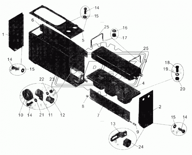 103-8101484-20 Втулка (ПВХ) ф12х19 L=23 МАЗ